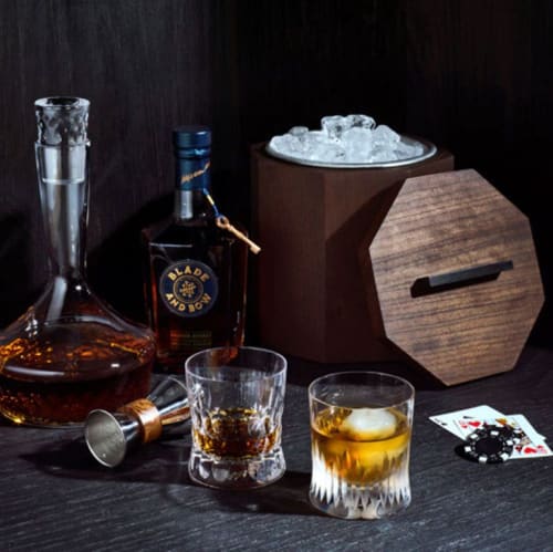 Solid Wood Ice Bucket in Cherry