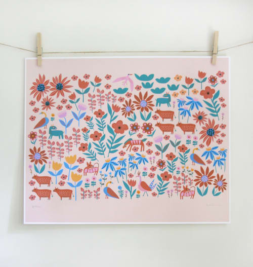 Folklore Peach Print | Prints by Leah Duncan