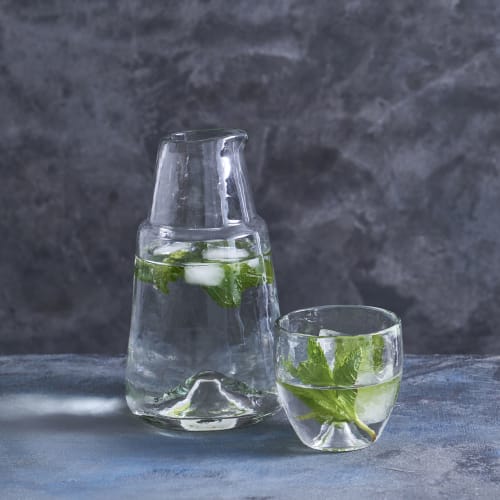 Pebbled Bedside Carafe Set | Vessels & Containers by The Collective