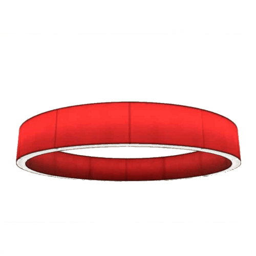 Alan Mizrahi AM1848R Muse Round Shade Fabric Lamp | Chandeliers by Alan Mizrahi Lighting Design