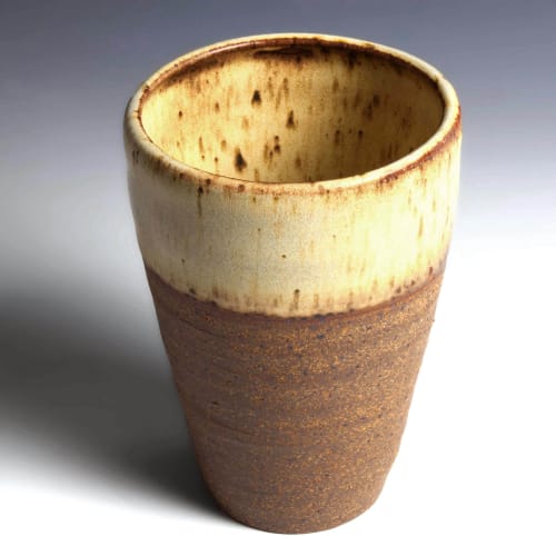 COMFORT CUP in Yellow Salt Glaze | Drinkware by BlackTree Studio Pottery & The Potter's Wife