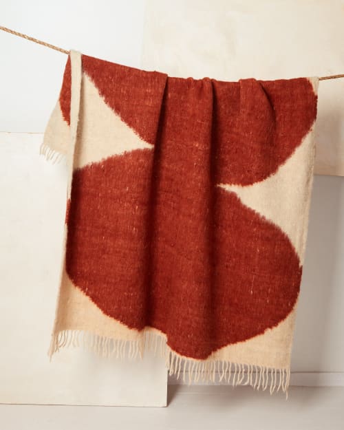 Arc Throw - Rust | Linens & Bedding by MINNA