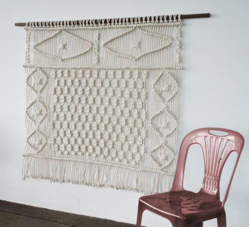 Diamond | Macrame Wall Hanging in Wall Hangings by Ranran Design by Belen Senra