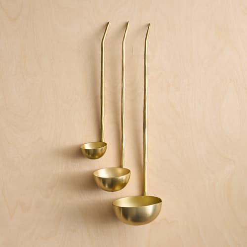 Forge Brass Ladles Assorted - Set of 3 | Utensils by The Collective