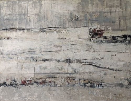 Hiver | Oil And Acrylic Painting in Paintings by Sophie DUMONT