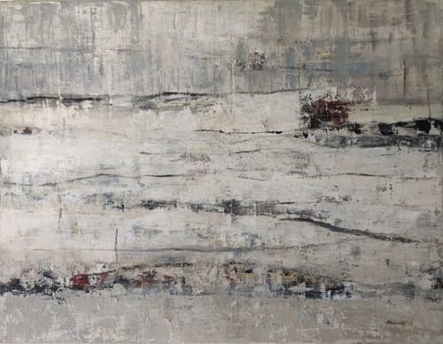 Hiver | Oil And Acrylic Painting in Paintings by Sophie DUMONT.