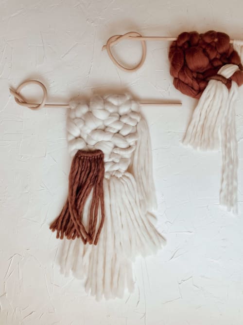 Wood Knot Wall Hanging In Warm Neutrals | Macrame Wall Hanging in Wall Hangings by Seven Sundays Studios