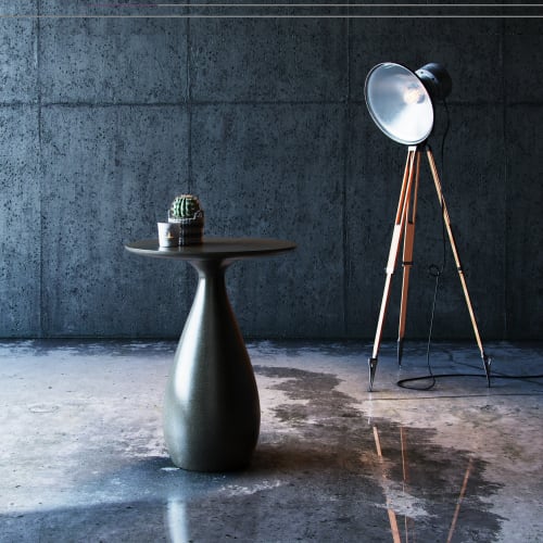 Zen Concrete Side table/ Accent Table | Tables by Blend Concrete Studio