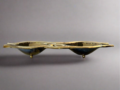 Flow Gold Platter | Serveware by PlusObject