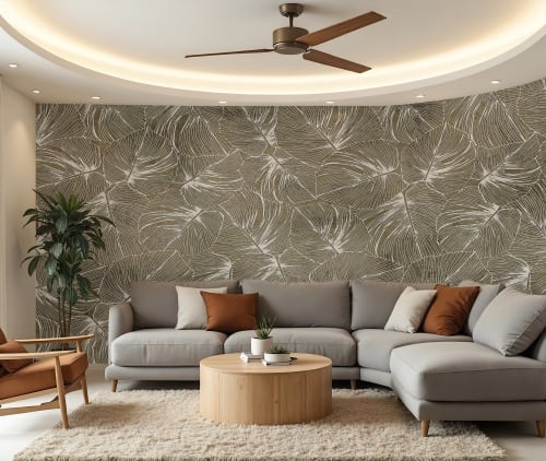 Tropical Canopy — Bold Florals Luxury Wallpaper Mural | Wall Treatments by ELLE WALLS