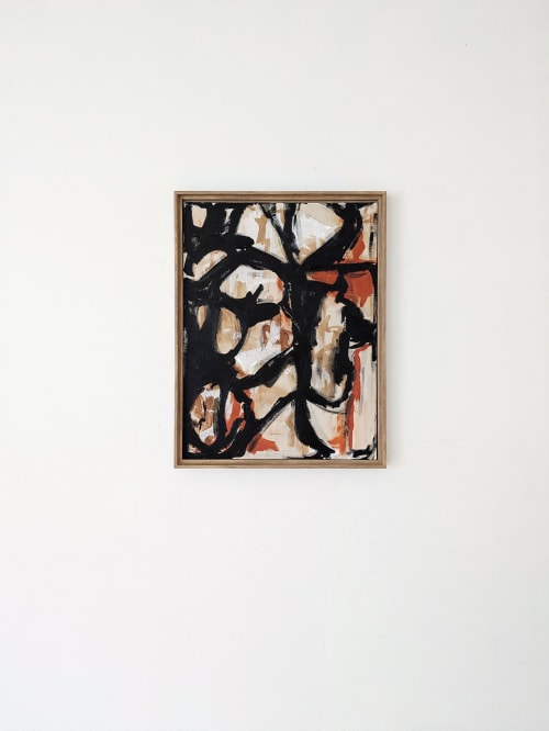 BOLD ABSTRACT #1, Original Framed Painting | Paintings by Damaris Kovach