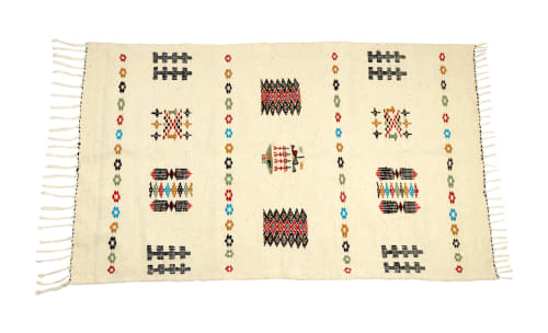 Handwoven wool rug | Small Rug in Rugs by Berber Art