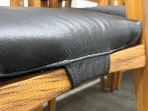 Walnut Dining Chair, Armchair, USA made | Chairs by Marco Bogazzi