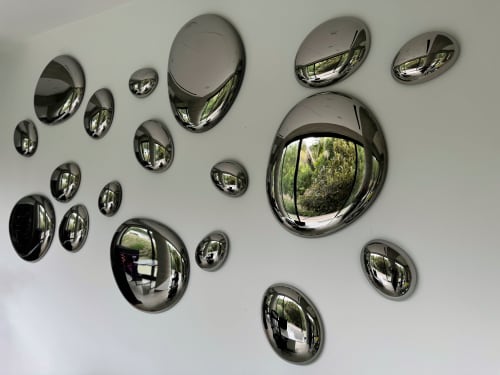 3D Drops Wall Decor Composition Silver | Decorative Objects by PlusObject