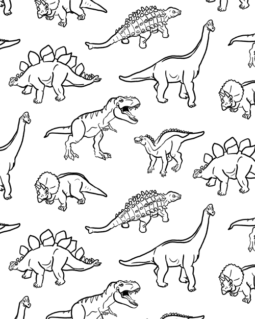 Coloring Book Contact Paper - Dinosaurs! | Wallpaper by Samantha Santana Wallpaper & Home