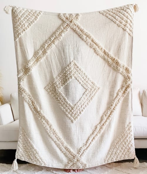 Ava Throw Blanket | Linens & Bedding by Busa Designs