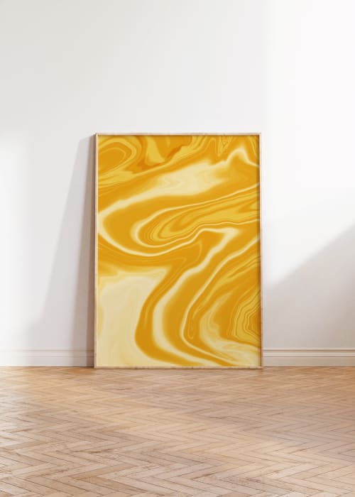 Jazzy Yellow Art Print | Prints by Britny Lizet