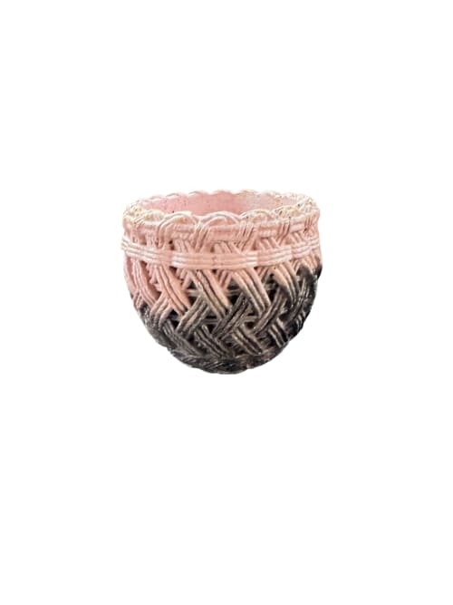 Blush Woven Planter | Vases & Vessels by RAW & UNIQ
