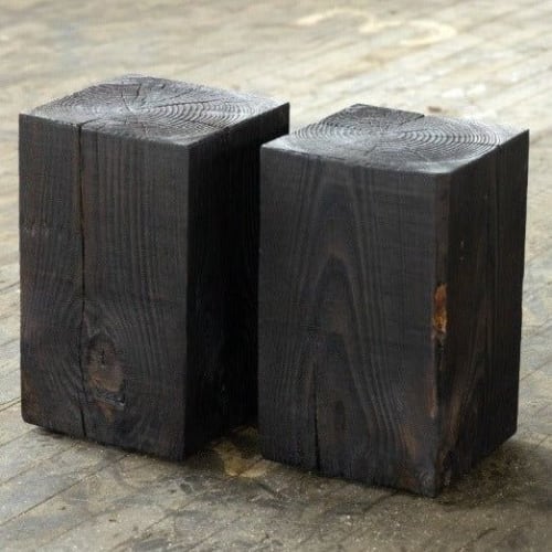 Hyo Table | Wood Cube Side Table