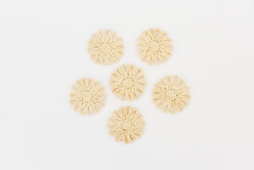 Handwoven Seagrass Coasters I Natural | Tableware by NEEPA HUT