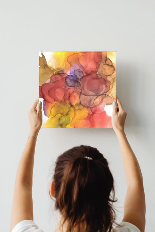 abundance | original abstract dye ink art | Mixed Media in Paintings by Megan Spindler
