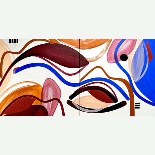 Les Pléades | Mixed Media in Paintings by Laura Dujoncquoy
