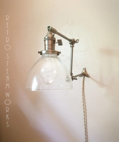 Kitchen Shelves Adjustable Wall Light - Industrial Sconce | Sconces by Retro Steam Works