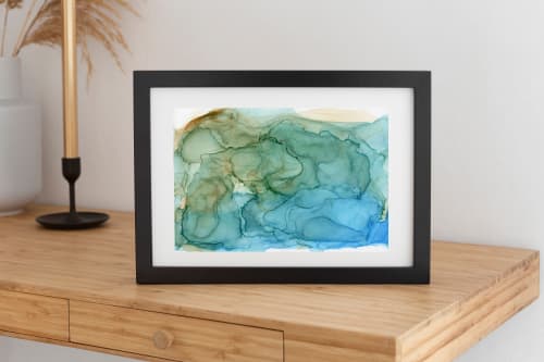 shaped by water | abstract original art | Watercolor Painting in Paintings by Megan Spindler