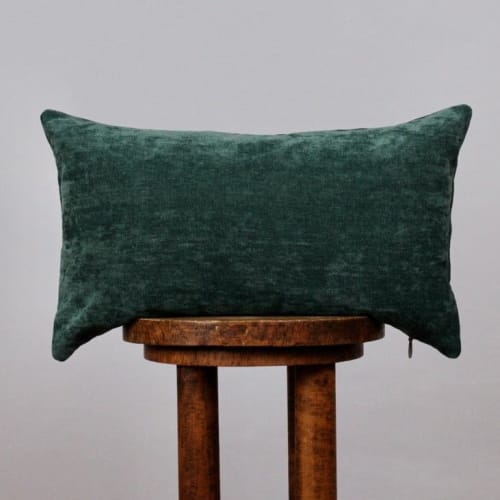 Peacock Teal Decorative Pillow 12x20 | Pillows by Vantage Design