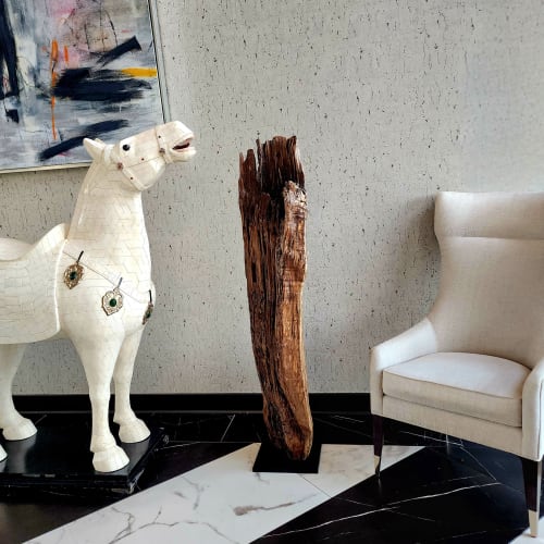 Large Driftwood Art Sculpture "High'ya Five'a" | Sculptures by Sculptured By Nature  By John Walker