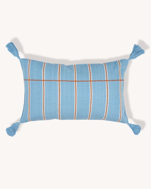 Multi Stripe Handwoven Cushion | Pillows by Routes Interiors