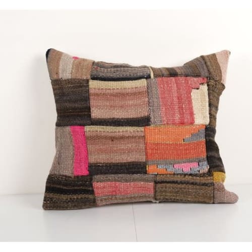 Handmade Modern design Kilim pillow cover, Turkish Patchwork | Cushion in Pillows by Vintage Pillows Store