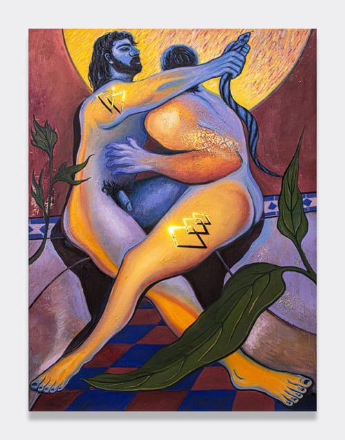 Atom 4 Atom | Oil And Acrylic Painting in Paintings by Shawn Button