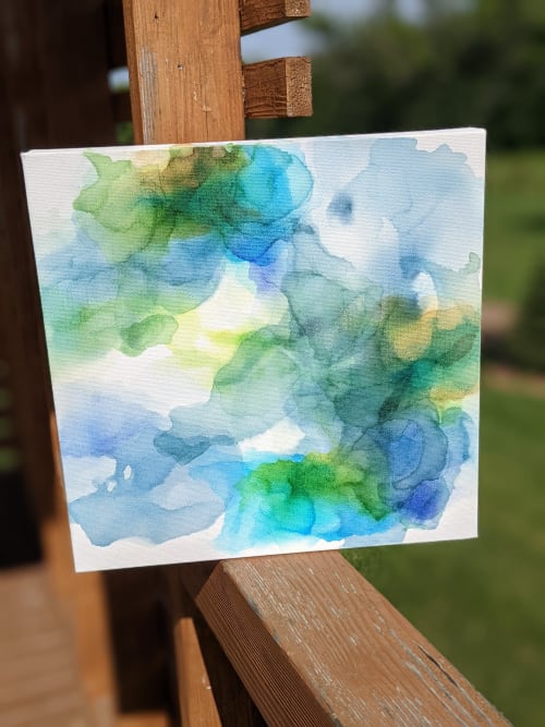 rippling perspectives | abstract art original | Paintings by Megan S