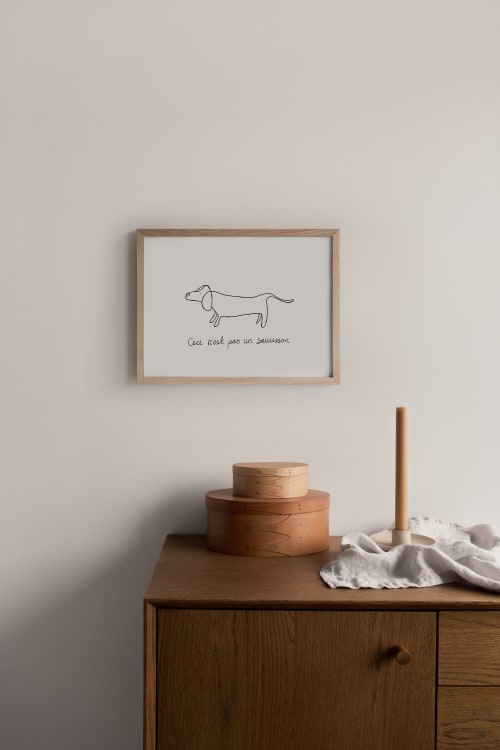 Sausage Dog Print, Dachshund Wall Art, Dog Illustration | Wall Hangings by Carissa Tanton