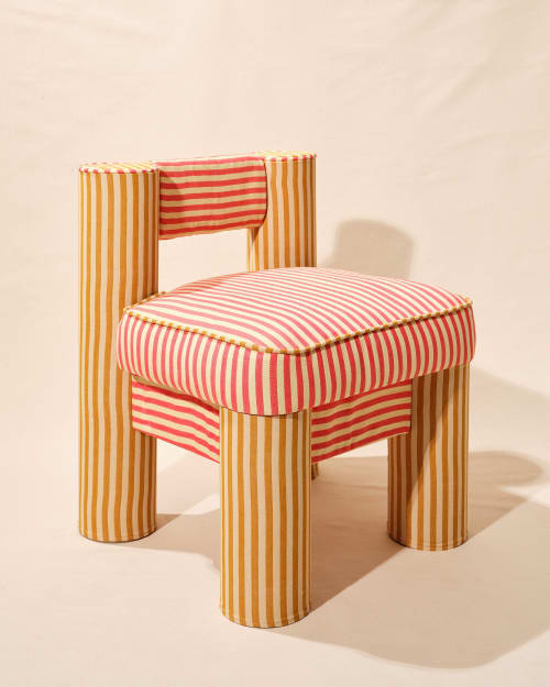 MINNA x LikeMindedObjects CRCL Chair - Honey & Hibiscus | Accent Chair in Chairs by MINNA