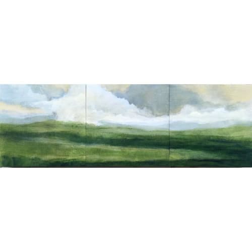 2021 3 Part abstracted landscape | Oil And Acrylic Painting in Paintings by Caroline Adams