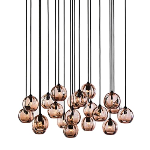 Alan Mizrahi KA1938 Optic Glass | Chandeliers by Alan Mizrahi Lighting Design