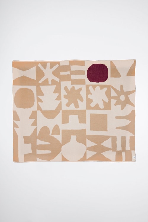 Gozo - Sand | Throw Blanket | Linens & Bedding by Upton