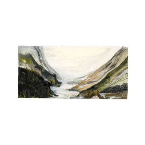 Banks - original | Mixed Media in Paintings by Mande Calhoun Art