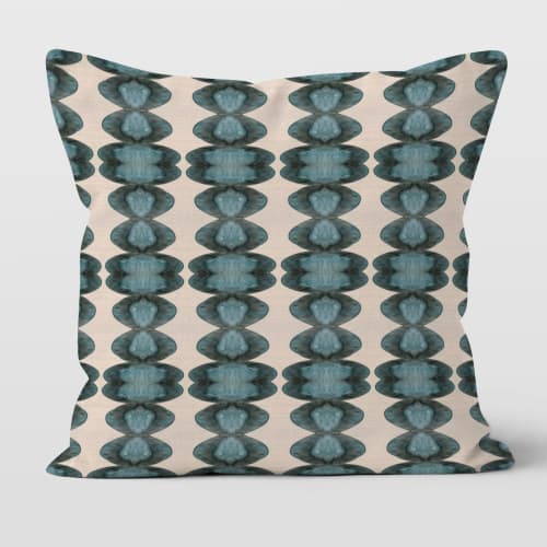 Baubles Cotton Linen Throw Pillow Cover | Pillows by Brandy Gibbs-Riley