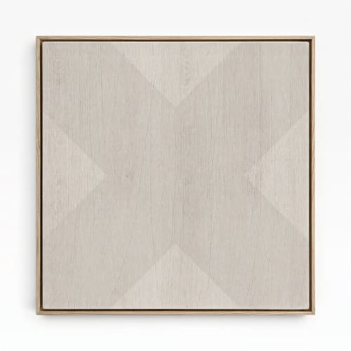 Geo X in Fog by DSCVR Art Framed Canvas Wall Art | Paintings by ArtCollectiv