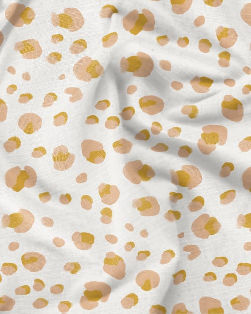 Cheetah Fabric - Organic Cotton Hemp, multicolor, multiple | Linens & Bedding by Samantha Santana Wallpaper & Home