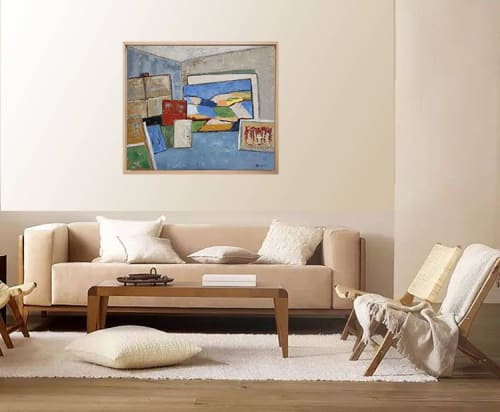 Scene D'atelier 2 / Workshop Scene 2 | Oil And Acrylic Painting in Paintings by Sophie DUMONT.