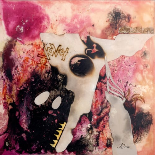 Black Beauty | Mixed Media in Paintings by Nastia Craig