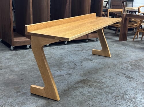 Handmade Solid Wood Desk – Modern Sofa Table, Custom Dimensions | Tables by Marco Bogazzi
