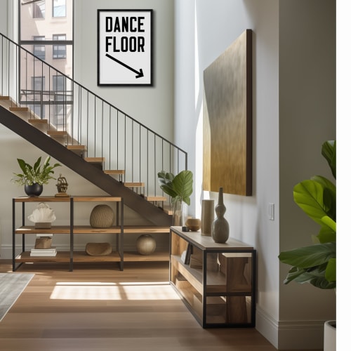 Dance Floor Vertical Arrow Down Right | Paintings by Western Mavrik