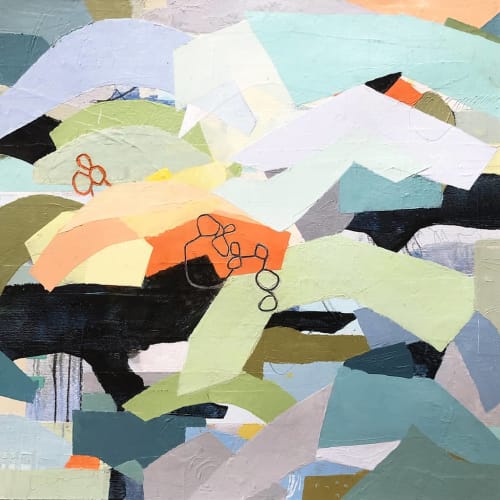 Sharp Edges Two | Mixed Media in Paintings by Kathy Ferguson Art