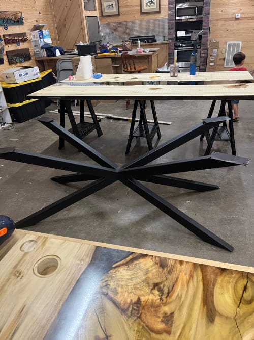 8 Ft Tulip Poplar Dining Table | Tables by Pelican State Woodworks