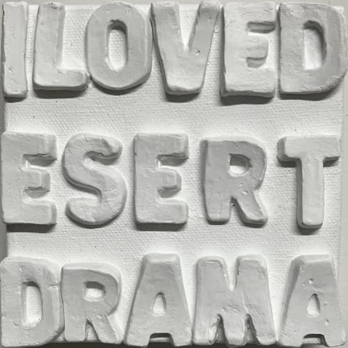 Desert Drama 5"x5" | Mixed Media in Paintings by Emeline Tate